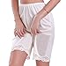 Ilusion Women's Short Slips 1037 - Slip Bloomers with Lace Trim - Beige, Size Medium