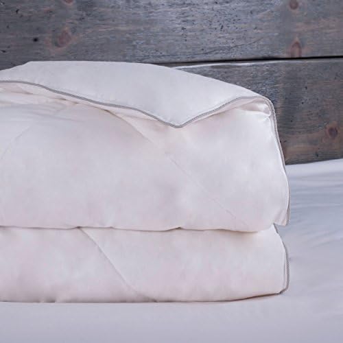 Clearance Sale - Luxury Dream Naturally 300 TC Wool and Down Blend Comforter - Hypoallergenic Duvet Insert - Medium Warmth - All Natural Comforter (Queen 90" x 98")