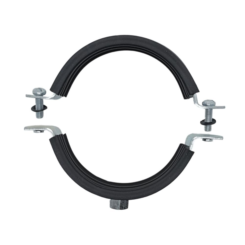 10x Screw Metal Drain Pipe Clamps 40-45 mm 11/4 Inch Galvanised Steel Pipe Clamps Sound Insulation