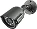 Amcrest 960H (800+ TVL) Bullet Weatherproof IP66 Camera with 65' IR LED Night Vision (Black), Power supply and coaxial video cable are Not Included (AMC960HBC36-B )
