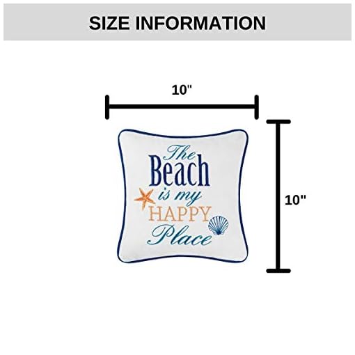 C&F Home The Beach is My Happy Place Starfish & Seashell Coastal