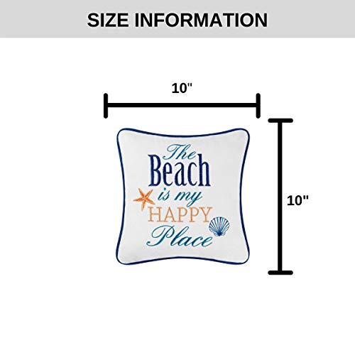 C&F Home The Beach is My Happy Place Starfish & Seashell Coastal