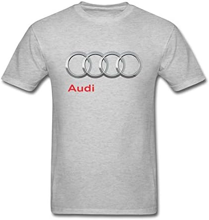 TEZHONGYIYONG Men's Audi Automobile Manufacturer Logo Short Sleeves T-shirt Size S ColorName