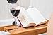 Bamboo Bath Tray Book Holder - Bathroom Bathtub Bath Caddy Organizer with Rubber Grips