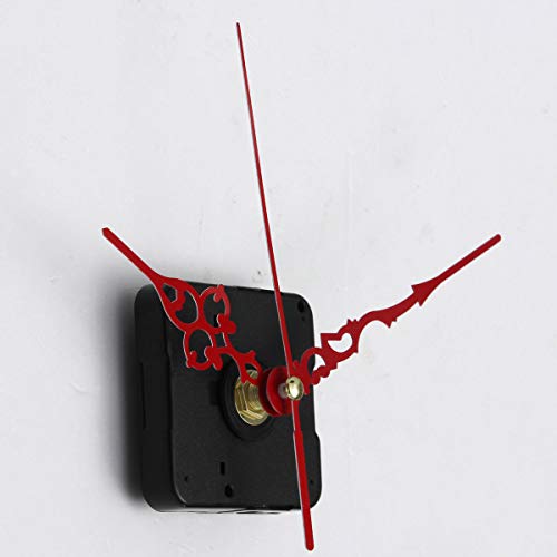 GGGarden Kit Quartz Clock Movement Spindle Mechanism Parts Tool Set with Red Hands DIY