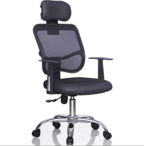 High Back Black Ergonomic Executive Mesh Chair with Headrest Office Back Computer Task Desk Adjustable Chair Seat Home Office Gaming Adjustable with 360 Degree Swivel Wheel