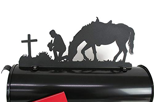 Western and Wildlife Metal Mailbox Topper Many Styles and Color Choices (Praying