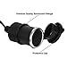 Heavy Duty 12V 24V Cigarette Lighter Extension Cord Cable, 3.5m/12ft Car Charger with Cigarette Lighter Socket Black Car Cigarette Lighter Plug with Light