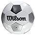 Wilson Traditional Soccer Ball, Black/White/Silver, 5