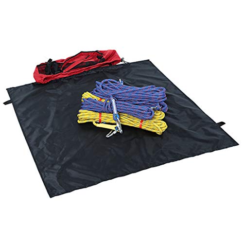 FREAHAP R Climbing Rope Bag Climbing Gear Bag for Mountaineering Ice Climbing Oxford Backpack with Rope Mat Red