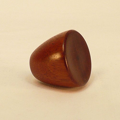 Wood Lamp Finial Mahogany Cup Pattern 3