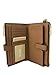 Michael Kors Jet Set Travel Double Zip Leather Wristlet Wallet in Acorn