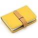 Partstock(TM) High quality PU Leather Credit Card Holder ID Case - Book Style With 26 Card Pockets Size:4.2L X 3 X 0.7 Inches.(Yellow)