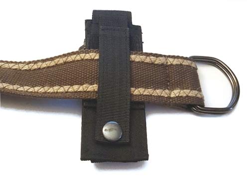 AccessoryHappy Premium Outdoor Hunting Tactical Holster Fast Mag Carry Pouch MOLE System fits Single Pistol Magazine, Knife, Flashlight, EDC Organizer Pouch EMT Mini Scissor Tool Pouch (Black)