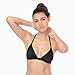 Tripetals Women's Wireless Adjustable Front Closure Unpadded Lace T Back Racerback Bra, Black, Medium