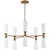 Maxim Krevat - 10 Light Chandelier-17 Inches Tall and 32 Inches Wide