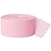 Unique Industries Crepe Paper Streamer, 81ft, Pastel Pink