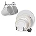 Wallniture Nera Hanging Jewelry Organizer, Bracelet and Necklace Holder Wall Mount Storage Set of 2, 8mm Chrome Finish 5.5 Inches