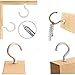 COOLOGIN 70 Pack Ceiling Hooks Assortment Kit, 6 Sizes Vinyl Coated Screw Hooks for Hanging Plants,Mug,Wind Chimes,Kitchen Utensils, Jewelry- for Indoor and Outdoor Use - White