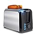 Evening Stainless Steel Toaster, 2 Slice, 7 Shade Settings, Variable Browning Control & Quick Toast, Modern Style, Bread