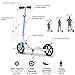 Goplus Folding Kick Scooter for Adult Teen Deluxe Aluminum Glider Adjustable Height w/Kickstand, 220lbs Capacity (Blue)
