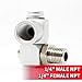 Hot Max 28083 360-degree Swivel 1/4-Inch Male NPT x 1/4-Inch Female NPT