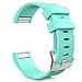 MoKo Fitbit Charge 2 Band, Soft Silicone Adjustable Replacement Sport Strap Band for Fitbit Charge 2 Heart Rate + Fitness Wristband, Wrist Length 5.70