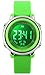 Kids Outdoor Sports Children's Waterproof Wrist Dress Watch with LED Digital Alarm Stopwatch Lightweight Silicone for Boy Girl