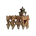 Bonsai Tree Chinese Mudman Figurine | 2.25" x 2" Pagoda On Bridge; Great for Miniature Fairy Gardens & Bonsai Trees alike from the experts at BonsaiOutlet (F-044)