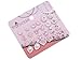 Pack of 12 Pink Crystal Magnetic Stud Earrings for Girls Kids [E]