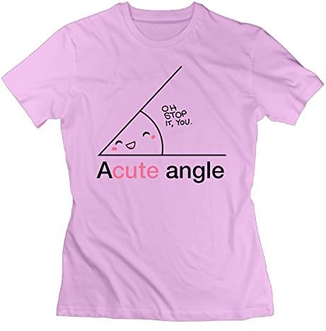UanshanH A Cute Angle Womens Basic Casual Fitted Soft Short Sleeve Round Crew Neck T Shirt Tee Pink XL