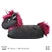 corimori 1847 - Punk Unicorn Ruby Cute Plush 3D Animal Shaped Slippers, Funny Lounge Shoes, Womens Sizes 4-13