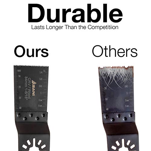 24Piece Oscillating MultiTool Saw Blades and Accessories Set, MultiTool Accessory Kit