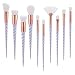 AccMart Makeup Brushes Set,Unicorn Design Brushes, Make up brushes - Make Up Foundation Eyebrow Eyeliner Blush Cosmetic Concealer Eyeshadow Brushes, 10PCS