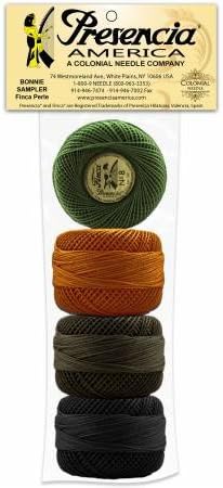 Presencia Finca Perle Cotton Size #8 Thread Sampler Pack for Sashiko, Embroidery, and Quilting (BS Bertie's Winter)