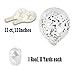 Treasures Gifted Silver Confetti Balloons - Clear Confetti Balloons - 12