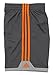 adidas Big Boys' Key Item Short, Granite/Unity Orange, Medium/10-12