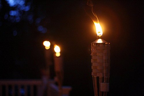 Homankit Long Life Fiberglass Replacement Tiki Torch Wick - 12 Packs - 1/2 by 9.85 Inches