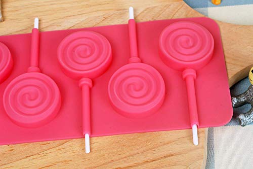 image for Webake Lollipop Mold With Sticks 3 Pack Sucker Molds Chocolate Hard Ca
