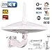 ANTOP UFO 720&deg;Dual-Omni-Directional Outdoor HDTV Antenna Exclusive Smartpass Amplifier &4G LTE Filter,Enhanced VHF/UHF Reception,Fit Outdoor/RV/Attic Use(33ft Coaxial Cable,4K UHD Ready)