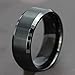 SAINTHERO Mens Womens Wedding Bands Classic 8MM Titanium Steel Promise Rings for Him High Polish Comfort Fit Size 5-15