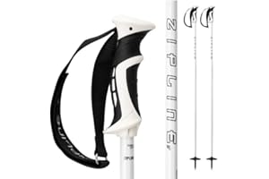 ZIPLINE SKI Zipline Blurr 16.0 Graphite Composite Downhill Ski Poles - Lightweight, Durable, Freeride All-Mountain, Ergonomic Grip, Ideal for All-Mountain Skiing - Choice of Gold Medalist David Wise