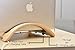 SAMDI Notebook Computer Stands, Vertical Laptop Stand 3 Slots More Space-saving for Wooden Desktop Holder for Macbook Air, Macbook Pro, Notebooks – (White Birch)thumb 2