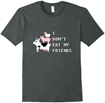 Mens Cute Vegan T Shirt I dont eat first kids adults Medium Dark Heather
