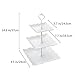Dessert Pastry Stand Plastic Fruits Cupcake Plate for Party Wedding 3 Tier Serving Platter Tea Stand and Trays Towers and Fork