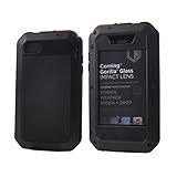 iPhone 4S Aluminum Case, COMC HOT Aluminum Metal Extreme Shockproof Dust/Dirt Military Heavy Duty Cover Case Skin for Apple iPhone 4 4S (Black)