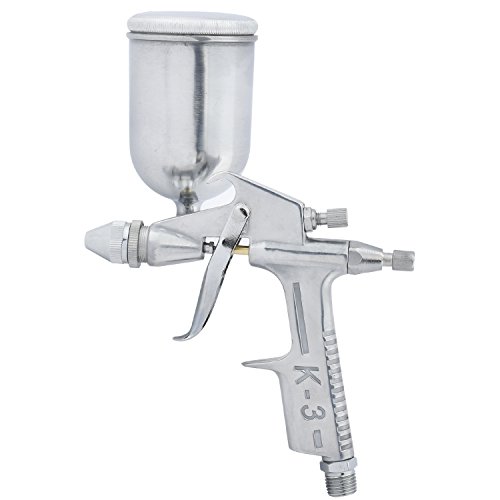 Tooluxe 31217L Mini Gravity Air Spray Gun, 90 Degree Swivel Cup, 0.5mm Nozzle, 200 CC Cup Capacity