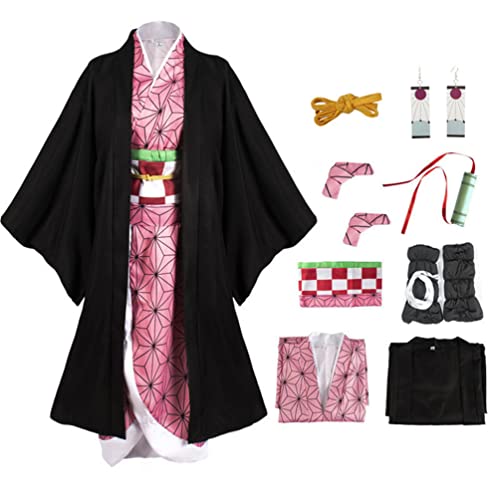 Cosplay Costumes Kamado Kochou Kimono Set Women Robe Japanese Anime
