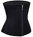 LODAY Waist Trainer, Corset Cincher Body Slimmer Shaper Tummy Control for Women (S(3-5 day delivery), BLACK(zip&hooks))