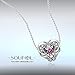 Soufeel Swarovski Crystal Heart in Wings Charm 925 Sterling Silver Fit European Bracelets Mother's Day